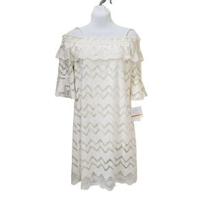 NWT ViVi By Violet Weekend Off the Shoulder Lace Dress Size S